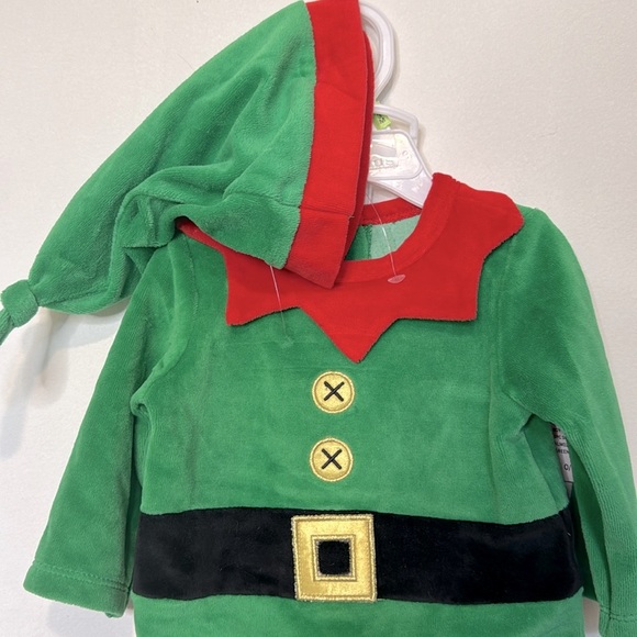 New Koala Kids 3 piece elf outfit size 0/3 months Christmas elf hat included - Picture 2 of 3